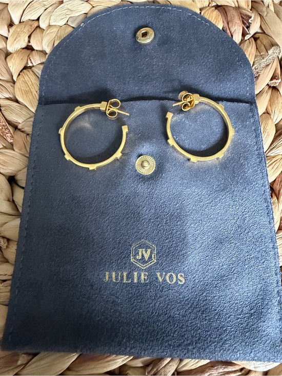 Julie Vos Jewelry - Julie Vos Gold Textured Mini Hoop Earrings